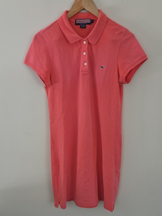 Vineyard Vines Dresses & Skirts - Vineyard Vines Cotton Coral Pink Polo Dress